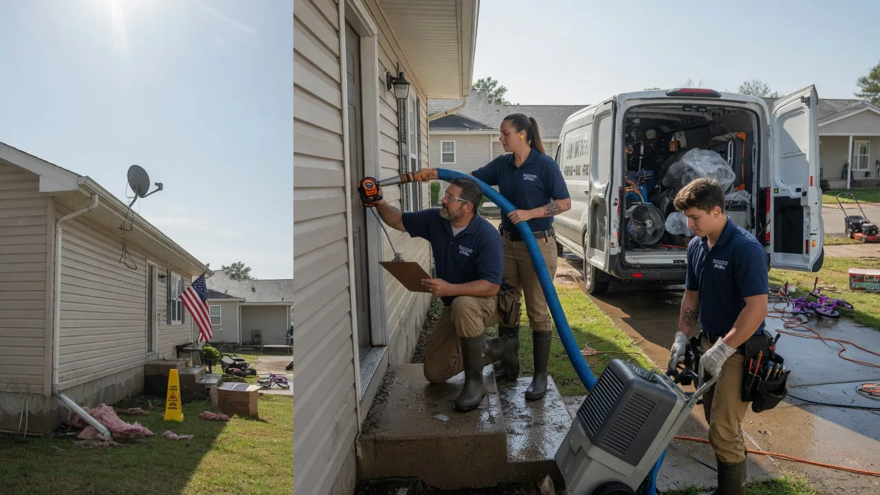 Ceiling Water Damage Restoration in Ruskin, NE near me